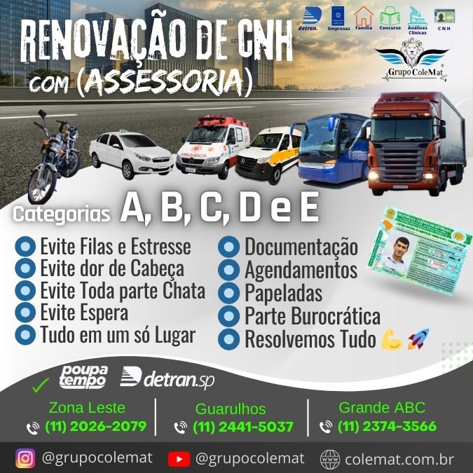 renovação de cnh com assessoria